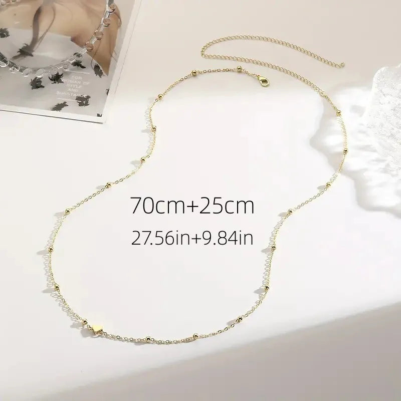 Y2K Double Chaîne de Taille – Bijou de Ventre pour Femme (Style Beach / Festival)