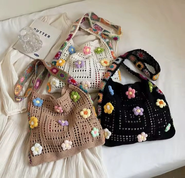 Sac à main Boho crochet pour femme.