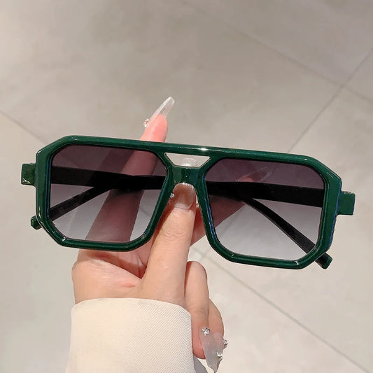 1/3 Pcs Trendy Square Decoration Shades Retro Oversize Gradient Women Sunglasses Men's Brand Sun Glasses for Driving Fishing