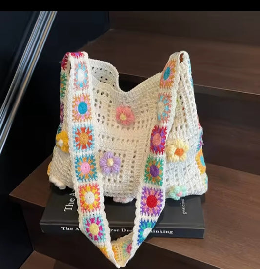 Sac à main Boho crochet pour femme.